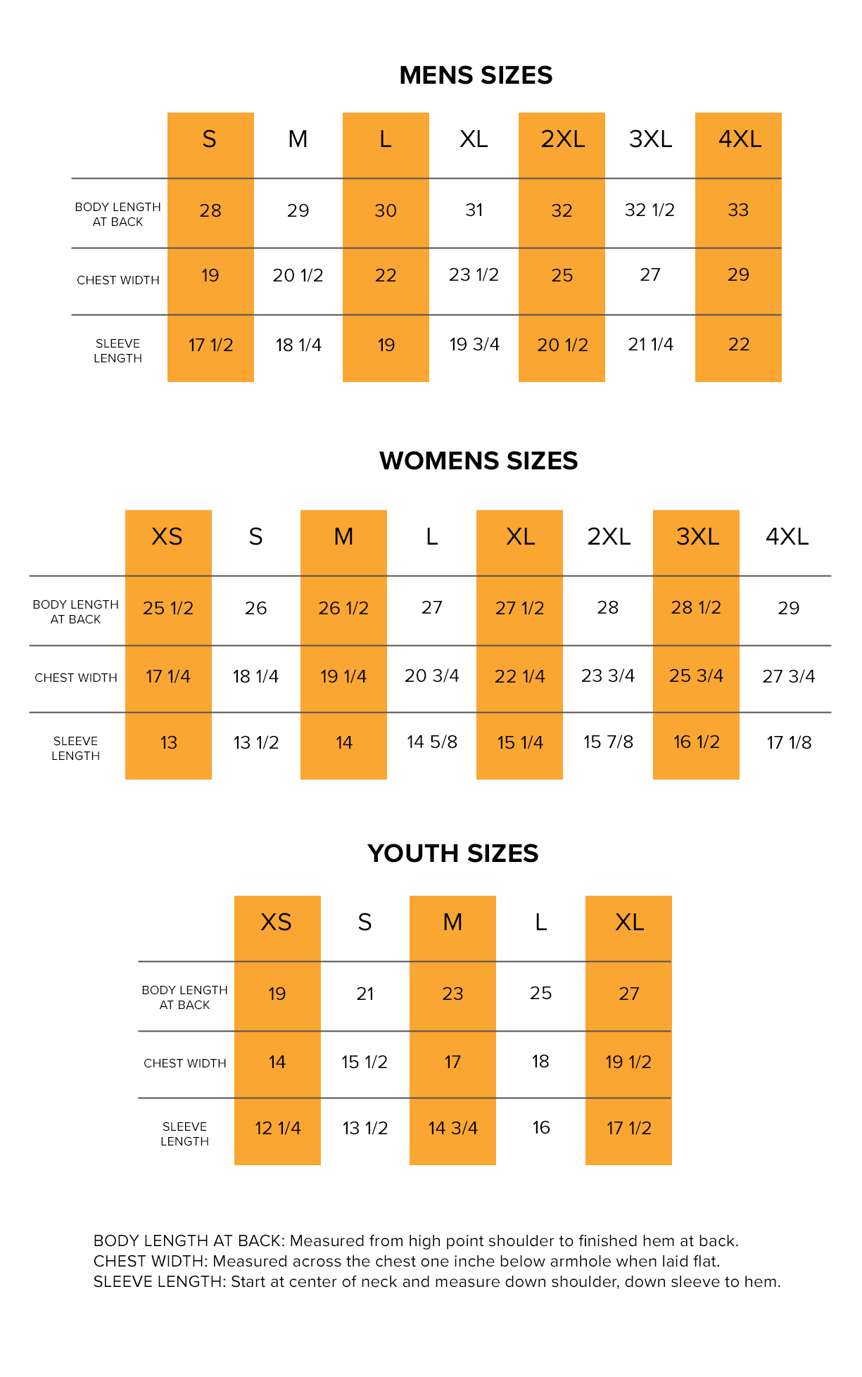 Size Charts – NuOla